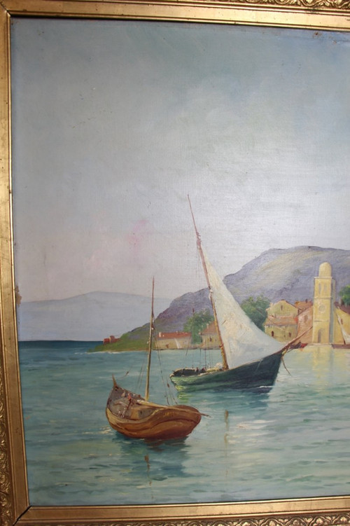 Large Painting By Louis Lartigau