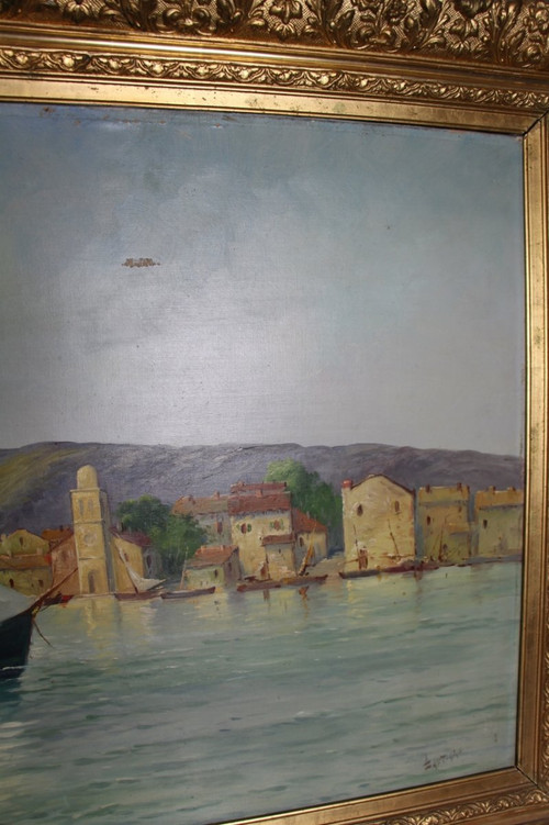 Large Painting By Louis Lartigau