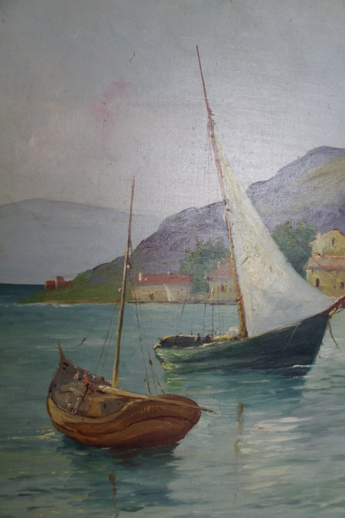 Large Painting By Louis Lartigau