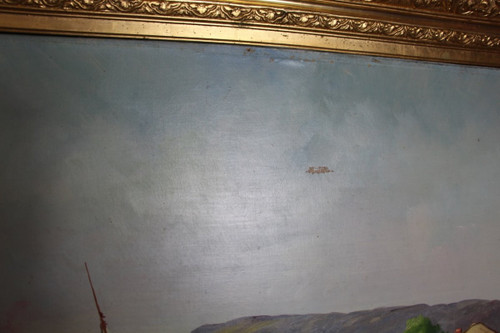 Large Painting By Louis Lartigau