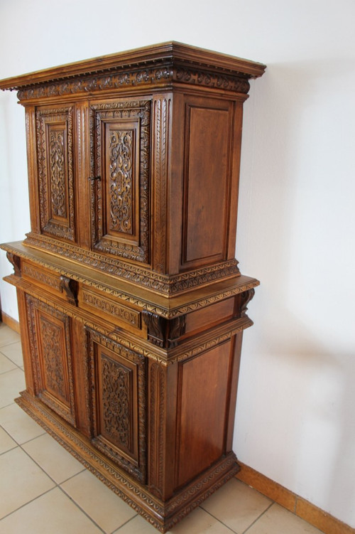 Small Double Sideboard Renaissance Style 149 Cm Height