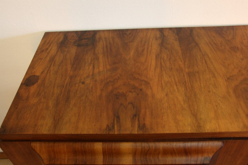 Credenza in radica di noce anni '50, timbrata