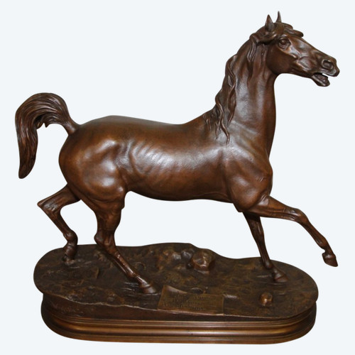 Bronzo del XIX secolo, "Capo Barone", firmato J. MOIGNIEZ 1835/1894