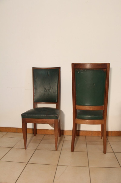 Set di 6 sedie Art Déco in mogano