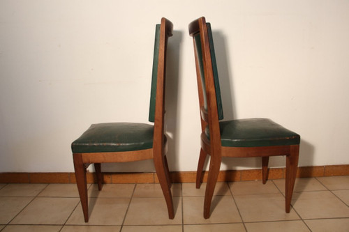 Set di 6 sedie Art Déco in mogano