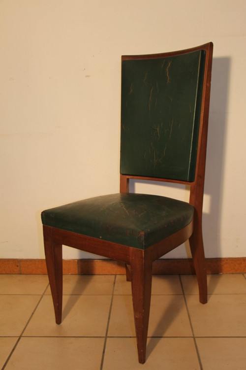 Set di 6 sedie Art Déco in mogano