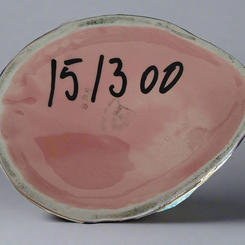 Étonnant vase rose et or des années 1960 par SICAS, édition limitée. Fabriqué en Italie