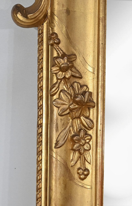 Grande specchio in stile Luigi XIV - Luigi XV, periodo Napoleone III - Metà del XIX secolo