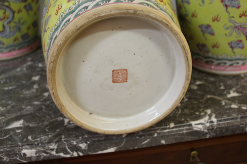 Suite Of Four Large Porcelain Vases , China Early XXth Century