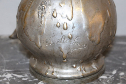 Bronze Silver Art Nouveau De Ferville Suan