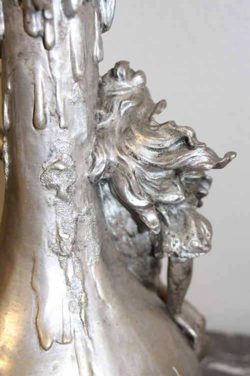 Bronze Silver Art Nouveau De Ferville Suan