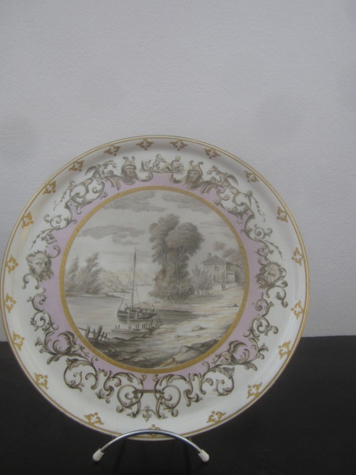 Platter Au Bateau XIX Eme