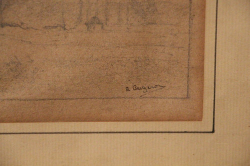 Paar Zeichnungen signiert R.bergeron 19