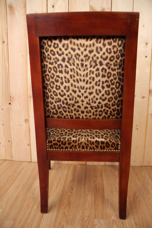 Fauteuil époque empire En Acajou