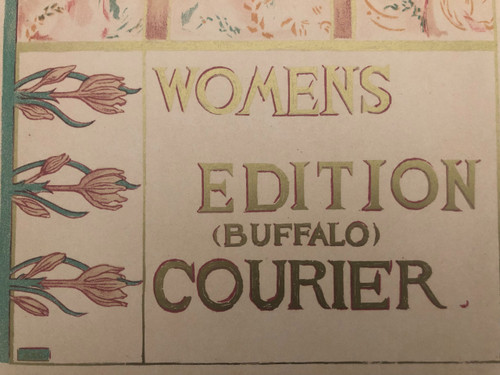Affiche Woman edition Buffalo courier Maitres de l'affiche 1897