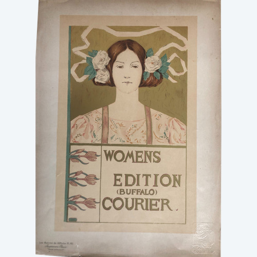 Affiche Woman edition Buffalo courier Maitres de l'affiche 1897