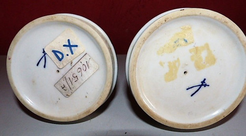 Paire de sujet décoratif personnages signée de Meissen