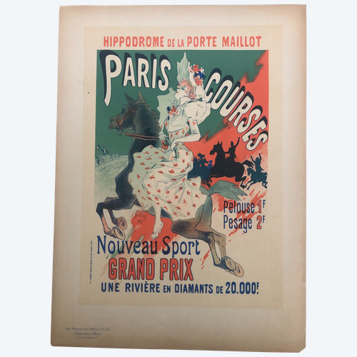 Original plate n°61 from the Les Maîtres de l'Affiche collection printed in lithography in 1897