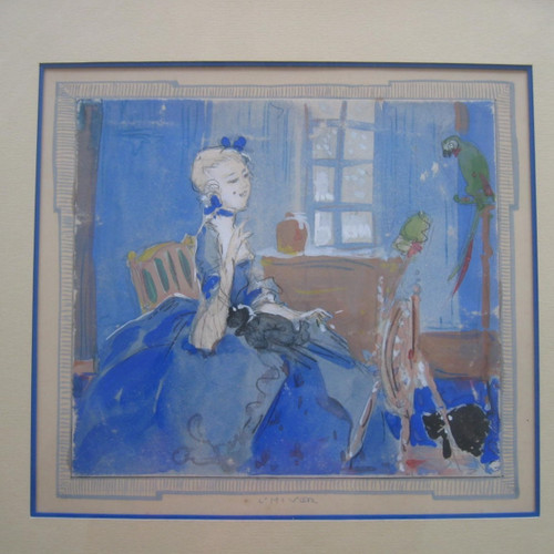 Chéri Hérouard 4 gouaches 
