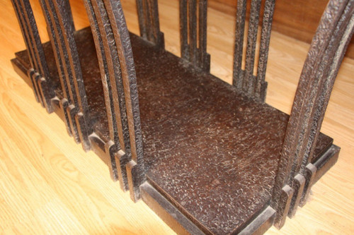 Table Basse Ou Console En Fer Forgé Art Déco Attribué A Edgar Brandt
