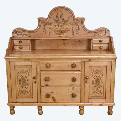 Pine sideboard enfilade, Wales - 1920