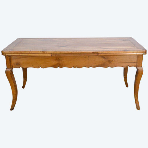 Farmhouse table with cherry wood leaves 10 to 16 place settings - 2nd Part XIXth century