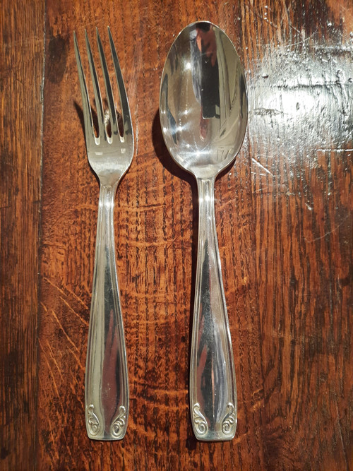 Twentieth century silver-plated household set, Circa 1930.