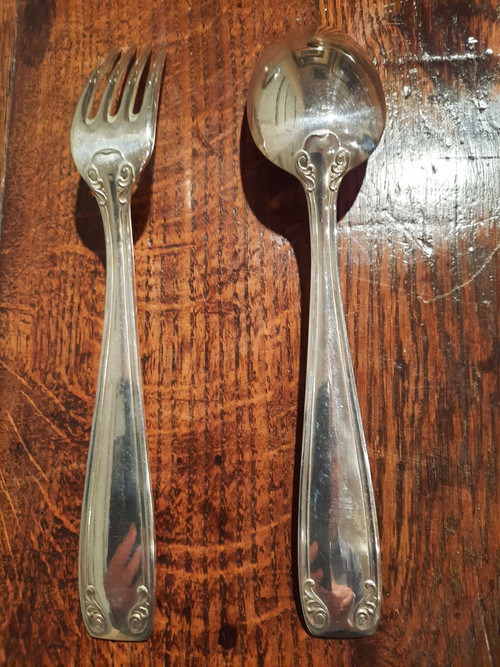 Twentieth century silver-plated household set, Circa 1930.