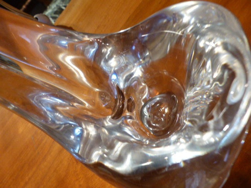 crystal lamp signed Schneider France year 60