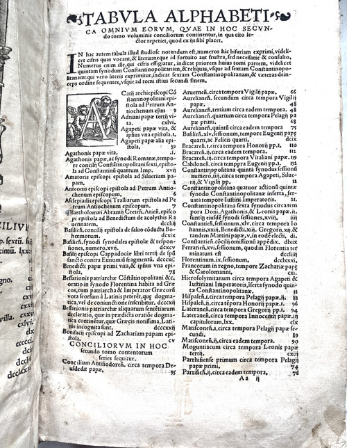 RARE und wichtiges großes BUCH DER EISZEIT" RENAISSANCE "GENERALKONZIL Gedruckt in Köln im Jahr 1538