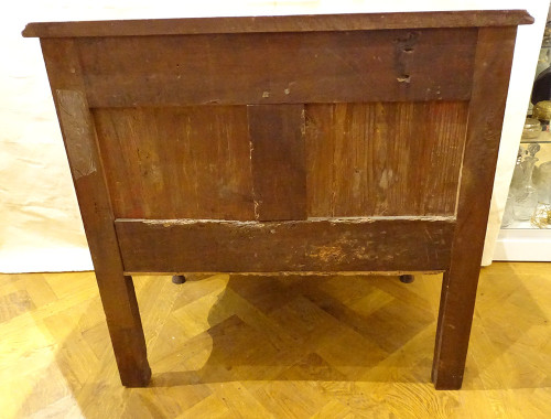 Kleine Kommode Provenzalische Sauteuse Nussbaum Geschnitzt Bronze Muscheln XVIII.
