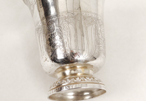 Piedouche in argento Fermiers Généraux Orléans Martin Lumière 135gr 18è