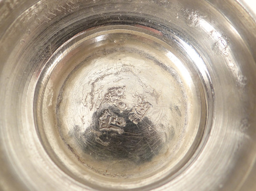 Piedouche in argento Fermiers Généraux Orléans Martin Lumière 135gr 18è