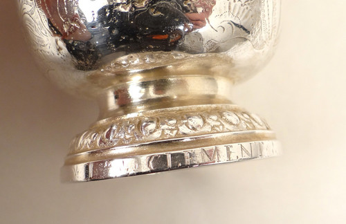 Piedouche in argento Fermiers Généraux Orléans Martin Lumière 135gr 18è