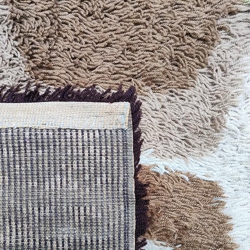 1970s Stunning Space Age Rug in Wool. Made in Italy