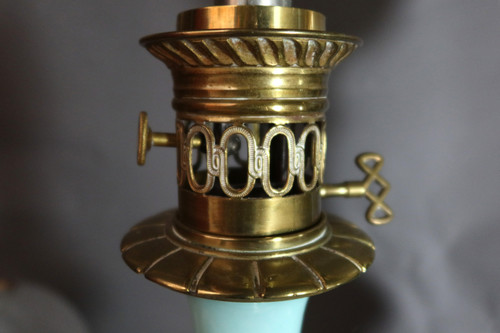 Coppia di lampade in porcellana XIX