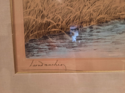 Engraving signed Léon Danchin.