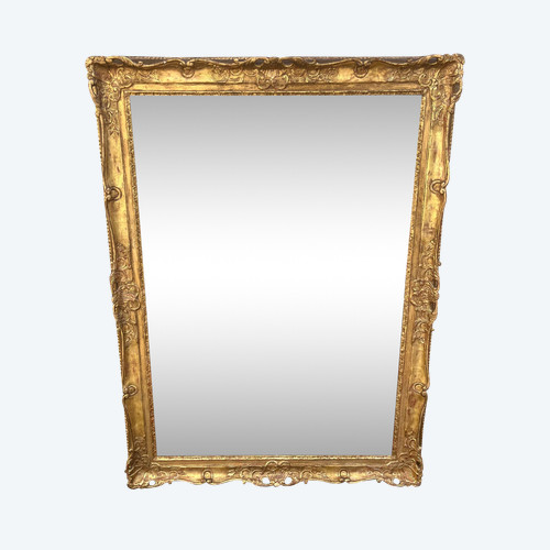 Large antique frame in stuccoed and gilded wood 134x99cm