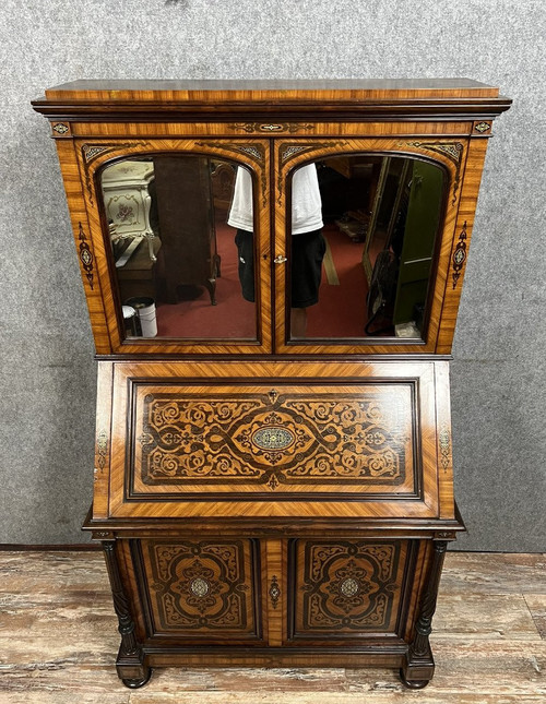 Lemarchand-Lemoine : Magnifico gabinetto di scriba timbrato del periodo Napoleone III