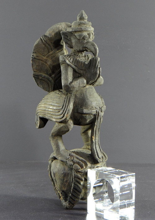 Burma, Mid-20th Century, Carved Garuda Loom Pulley.