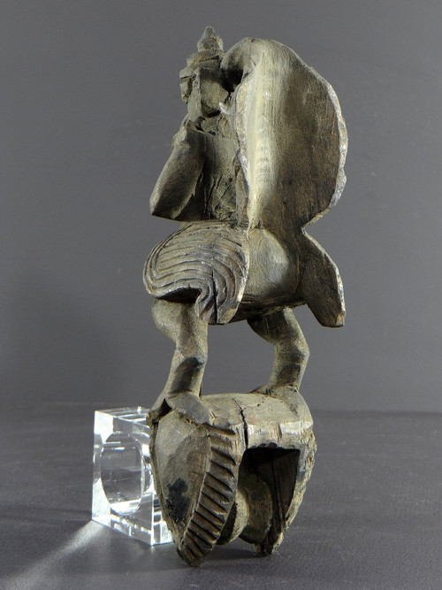 Burma, Mid-20th Century, Carved Garuda Loom Pulley.