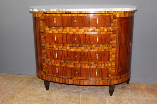 Commode Art Déco En Demie Lune Vers 1925