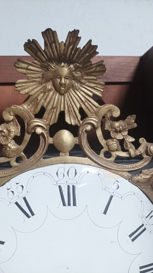 Provençal Comtoise clock in walnut