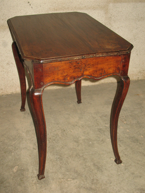 18th century Louis XV elm writing desk with 1 large drawer