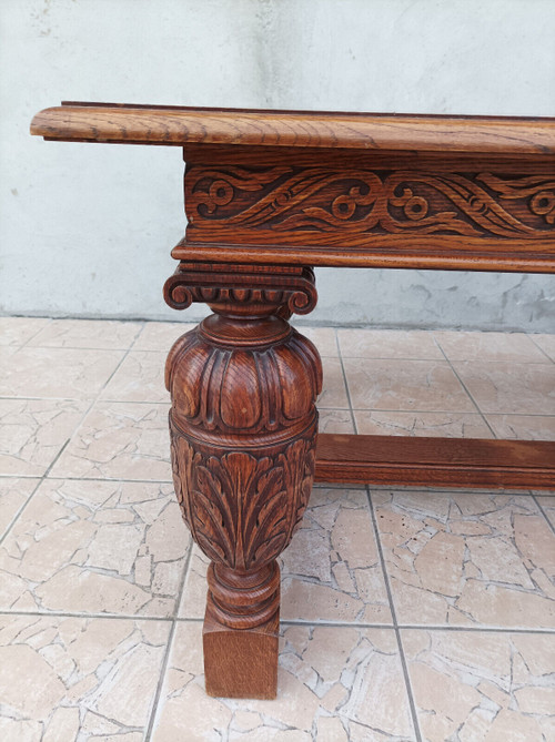 Table style Renaissance en chêne