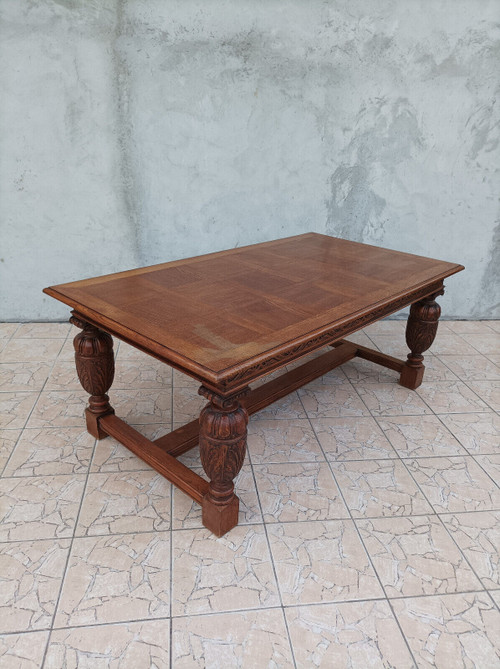 Table style Renaissance en chêne