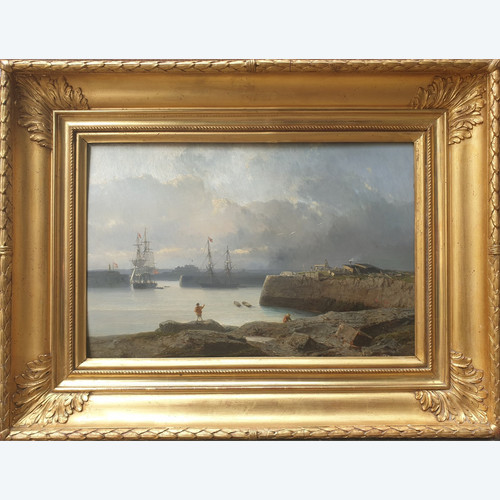 Jules HINTZ - L'ingresso del porto di Jersey