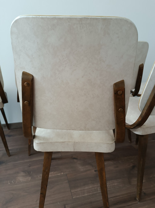 Set of 6 1960 design chairs