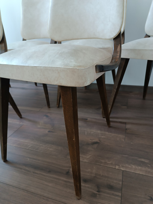 Set of 6 1960 design chairs