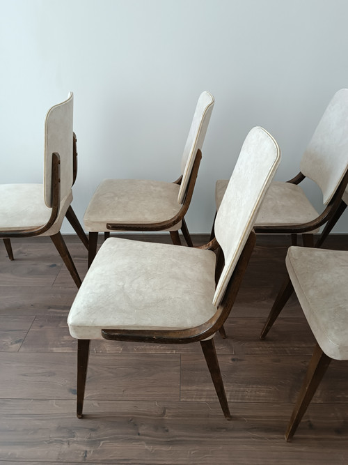 Set of 6 1960 design chairs